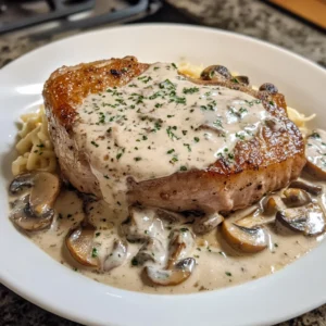 Creamy Mushroom Pork Skillet 4 Servings Easy Delicious