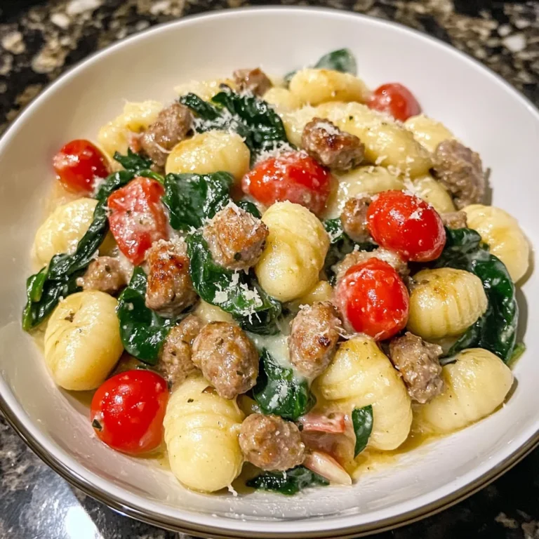 Creamy Tuscan Sausage Gnocchi 30 Minutes Easy Delicious