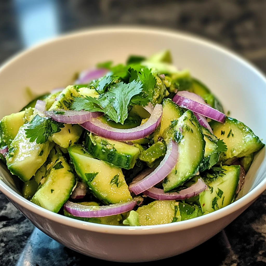 Cucumber Avocado Salad 4 Servings Easy Delicious 4 Cucumber Avocado Salad 4 Servings Easy Delicious