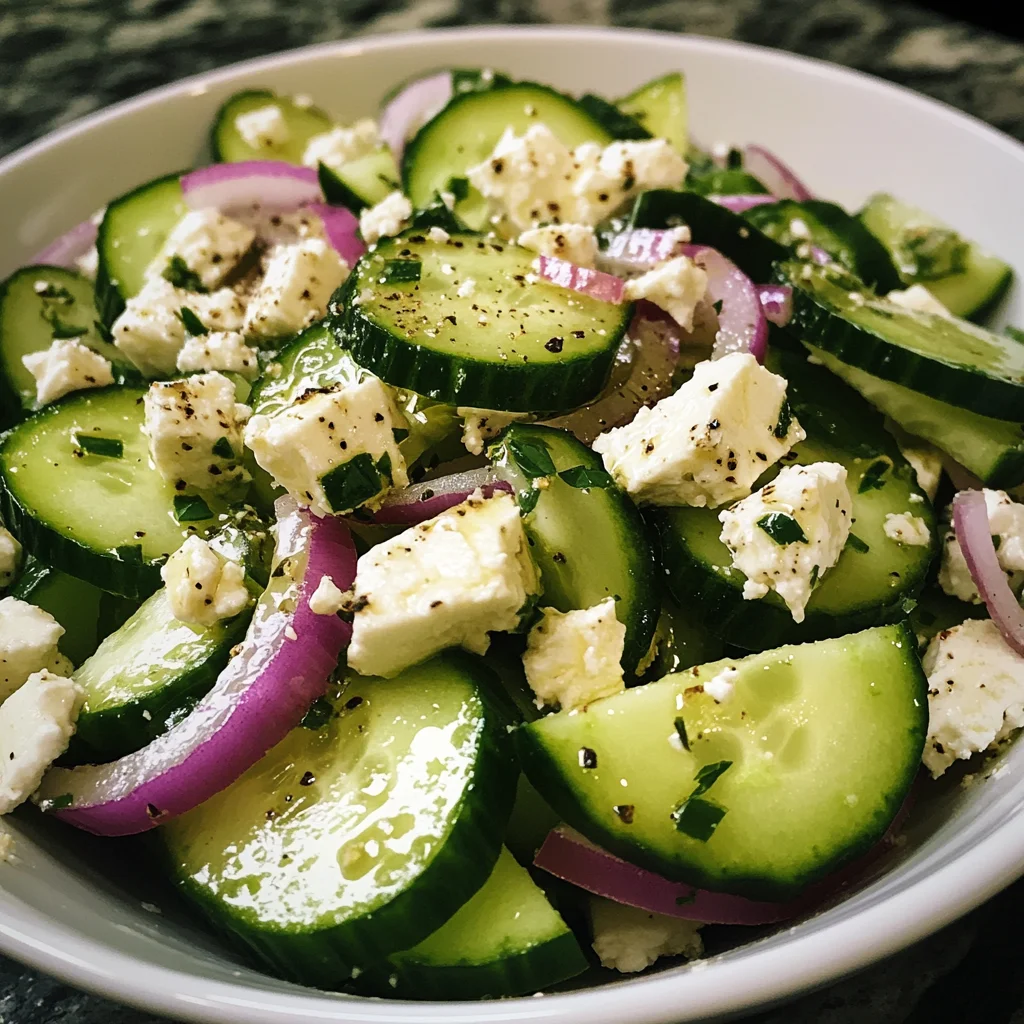Cucumber Feta Salad 7 Ingredients Easy Delicious 4 Cucumber Feta Salad 7 Ingredients Easy Delicious