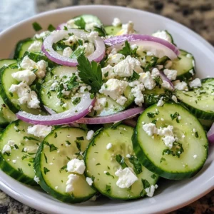 Cucumber Feta Salad 7 Ingredients Easy Delicious