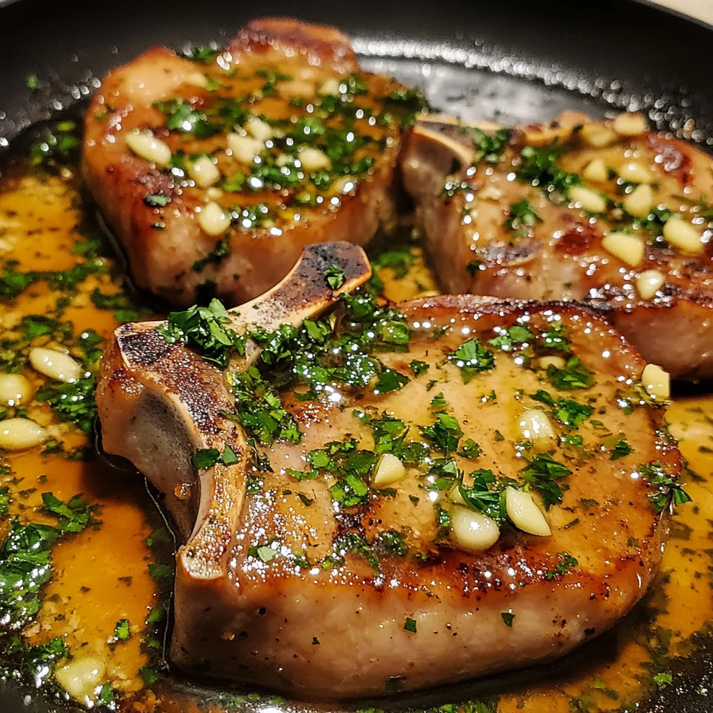 Garlic Butter Pork Chops 4 Ingredients Awesome Delicious