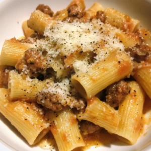 Garlic Parmesan Sausage Rigatoni 30 Minutes Ultimate Delicious
