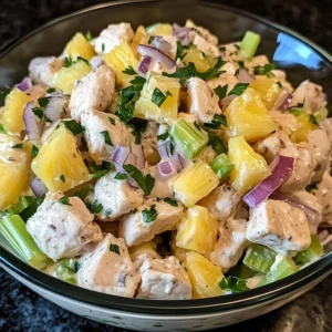 Hawaiian Chicken Salad 4 Servings Easy Delicious