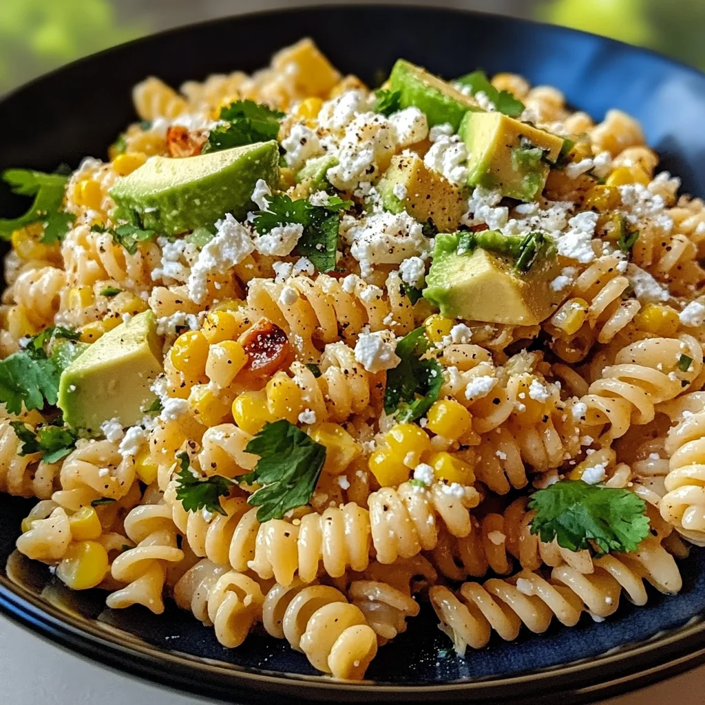 Healthy Street Corn Pasta Salad 4 Servings Easy Delicious