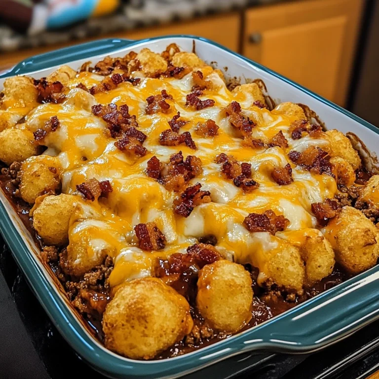 Loaded BBQ Bacon Tater Tot Casserole 30 Minutes Easy Delicious