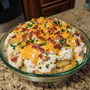 Loaded Baked Potato Salad 6 Ingredients Ultimate Delicious