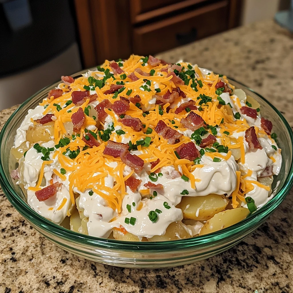 Loaded Baked Potato Salad 6 Ingredients Ultimate Delicious