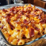 Delicious Maple Bacon Pancake Pasta Brunch Bake 4 Delicious Maple Bacon Pancake Pasta Brunch Bake