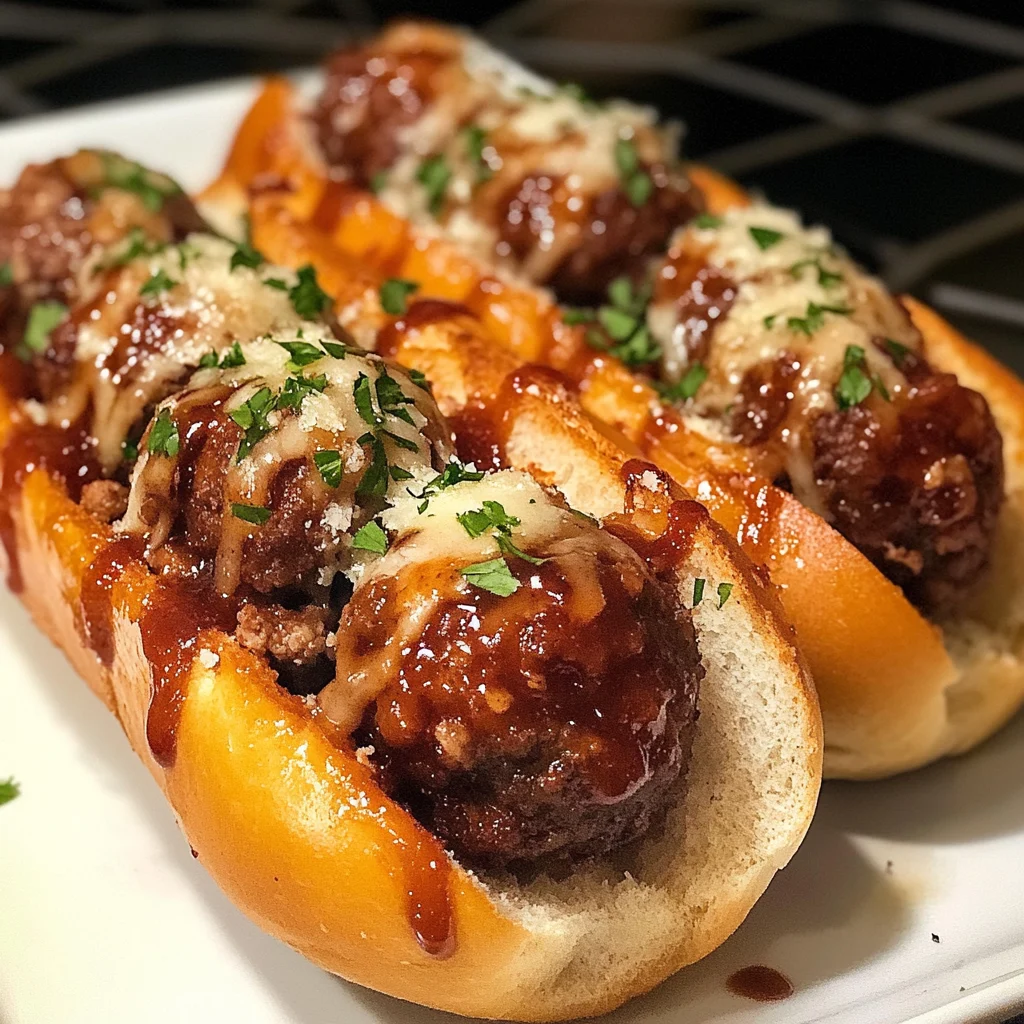 Maple Bourbon Bacon Glazed Meatball Subs 4 Servings Ultimate Delicious