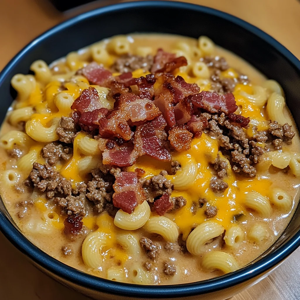 One-Pan Bacon Cheeseburger Soup 30 Minutes Easy Delicious