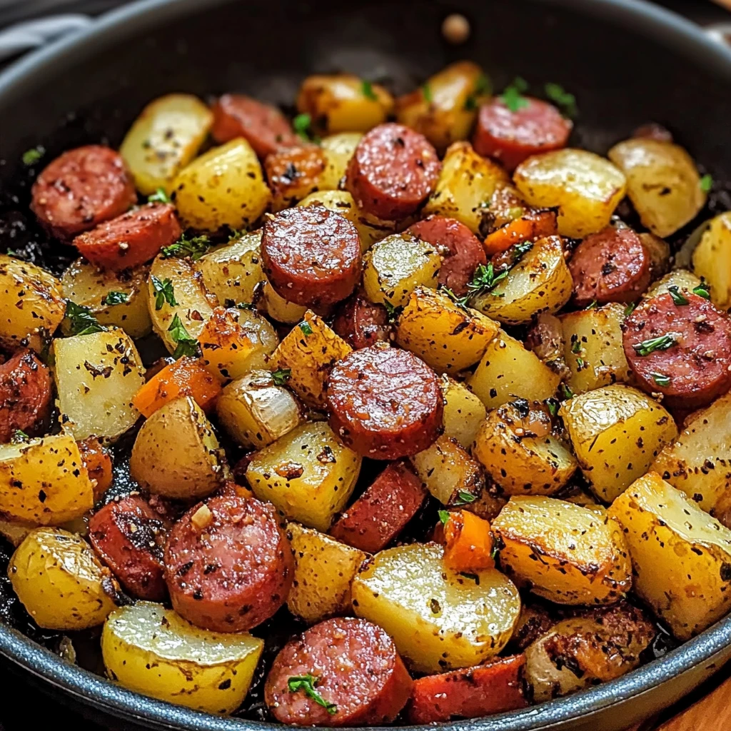 One Pan Kielbasa and Potatoes 4 Servings Easy Delicious 4 One Pan Kielbasa and Potatoes 4 Servings Easy Delicious