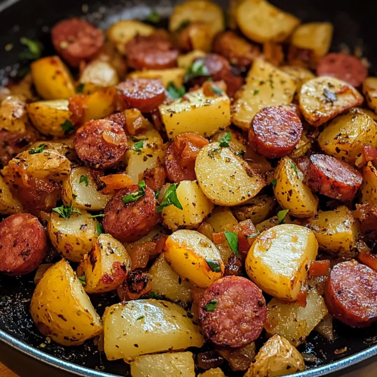 One Pan Kielbasa and Potatoes 4 Servings Easy Delicious
