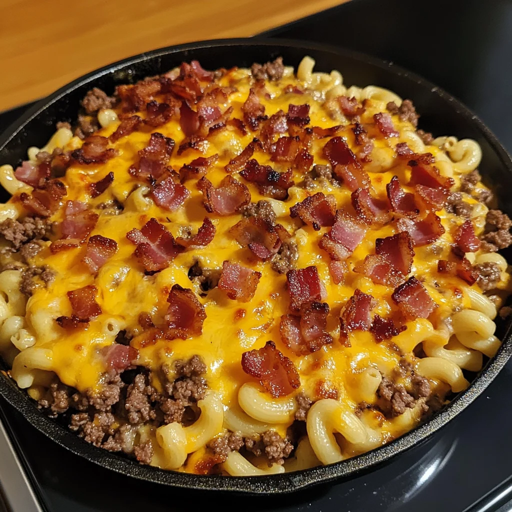 Best One-Pot Bacon Cheeseburger Breakfast Pasta Skillet 5 Best One-Pot Bacon Cheeseburger Breakfast Pasta Skillet