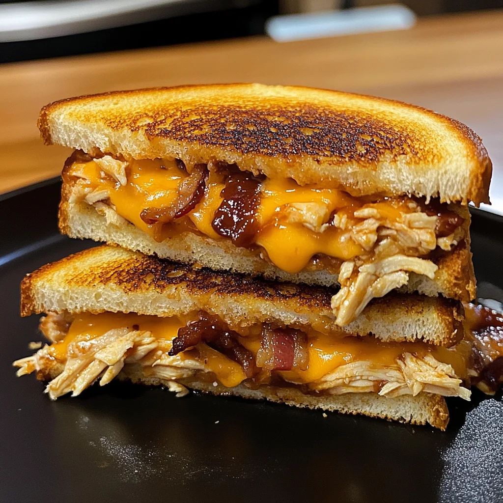 Smoky Bacon BBQ Chicken Grilled Cheese Melt 5 Steps Ultimate Delicious 4 Smoky Bacon BBQ Chicken Grilled Cheese Melt 5 Steps Ultimate Delicious