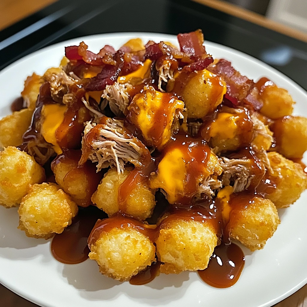Indulge in Smoky Pulled Pork Bacon Tater Tot Bombs Today! 4 Smoky Pulled Pork Bacon Tater Tot Bombs 30 Minutes Ultimate Delicious