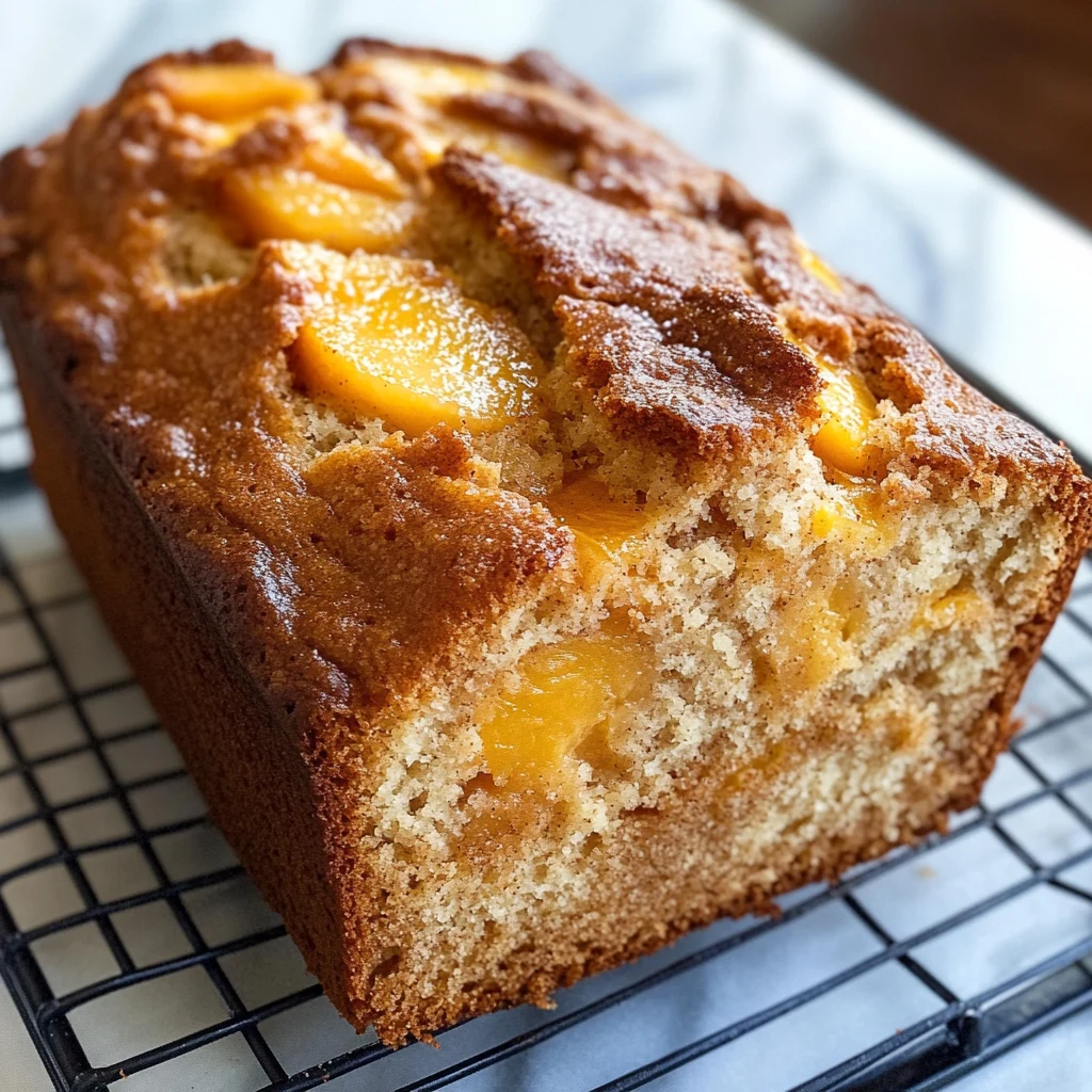 Spiced Peach Bread 7 Ingredients Easy Delicious 4 Spiced Peach Bread 7 Ingredients Easy Delicious