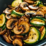 Easy Low Carb Stir Fry Zucchini with Mushrooms