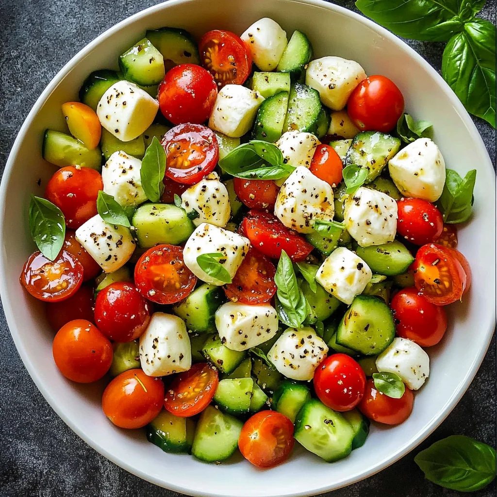 Tomato Cucumber Mozzarella Salad 7 Ingredients Easy Delicious 4 Tomato Cucumber Mozzarella Salad 7 Ingredients Easy Delicious