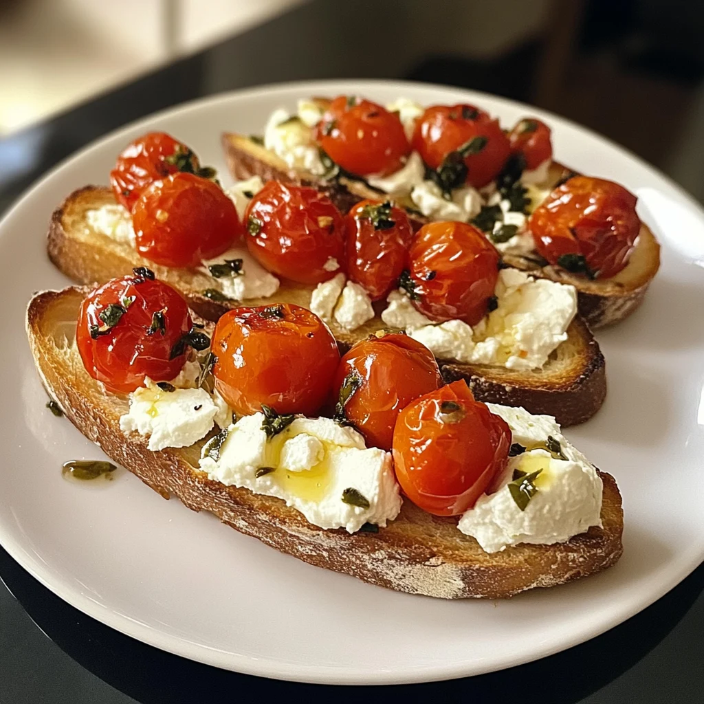 Whipped Feta & Roasted Tomato Bruschetta 4 Servings Easy Delicious 4 Whipped Feta & Roasted Tomato Bruschetta 4 Servings Easy Delicious