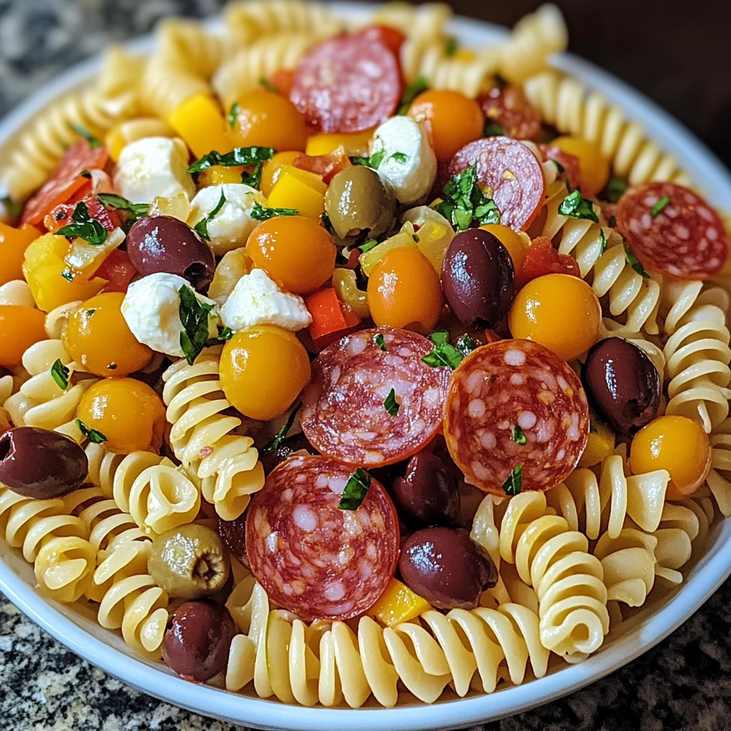 Zesty Italian Pasta Salad 7 Ingredients Easy Delicious 4 Zesty Italian Pasta Salad 7 Ingredients Easy Delicious