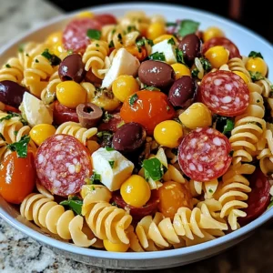 Zesty Italian Pasta Salad 7 Ingredients Easy Delicious