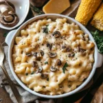 Loaded Truffle Mushroom Mac – The Ultimate Creamy, Earthy Comfort Food 5 Recipe card for truffle mushroom mac