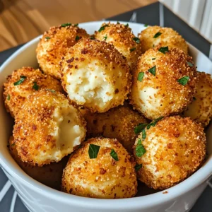 Air Fryer Cheesy Mashed Potato Balls 10 Minutes Easy Delicious