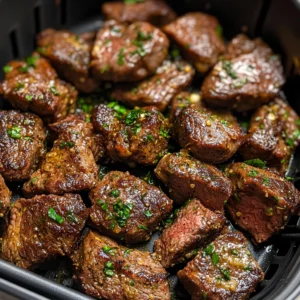 Air Fryer Garlic Butter Steak Bites 7 Ingredients Awesome Delicious
