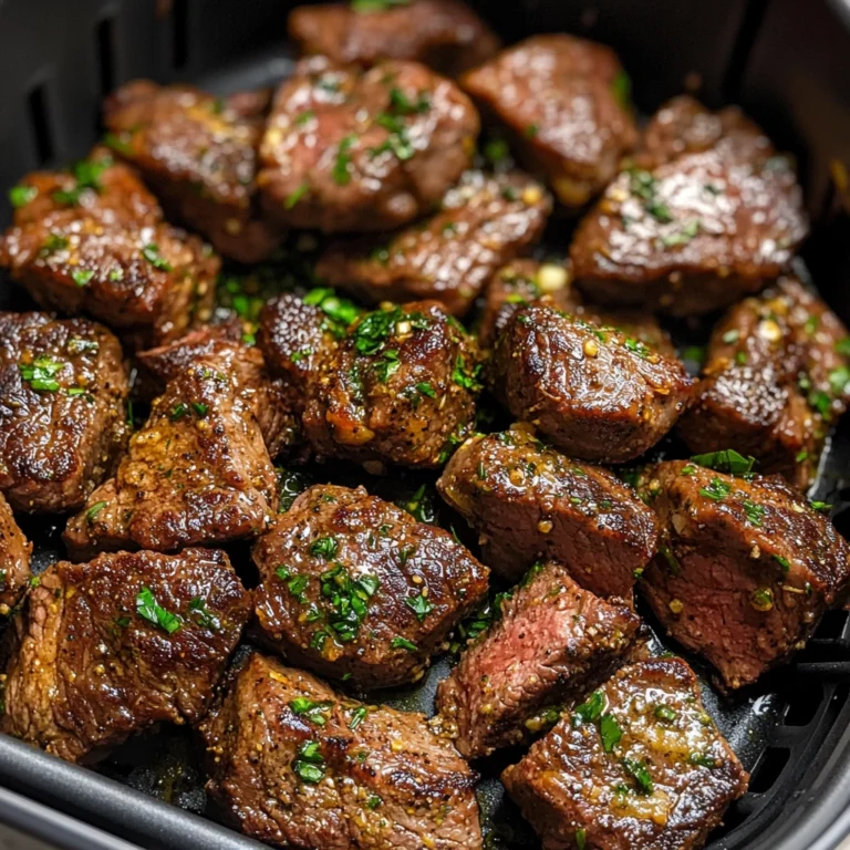 Air Fryer Garlic Butter Steak Bites 7 Ingredients Awesome Delicious