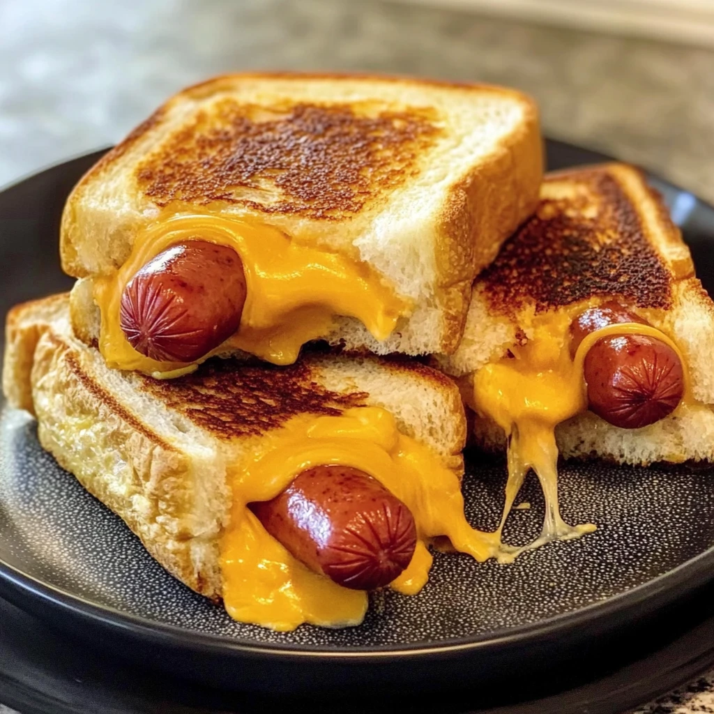 Photo inspiration: Picture Idea: Air Fryer Grilled Cheese Hot Dogs 4 Servings Easy Delicious