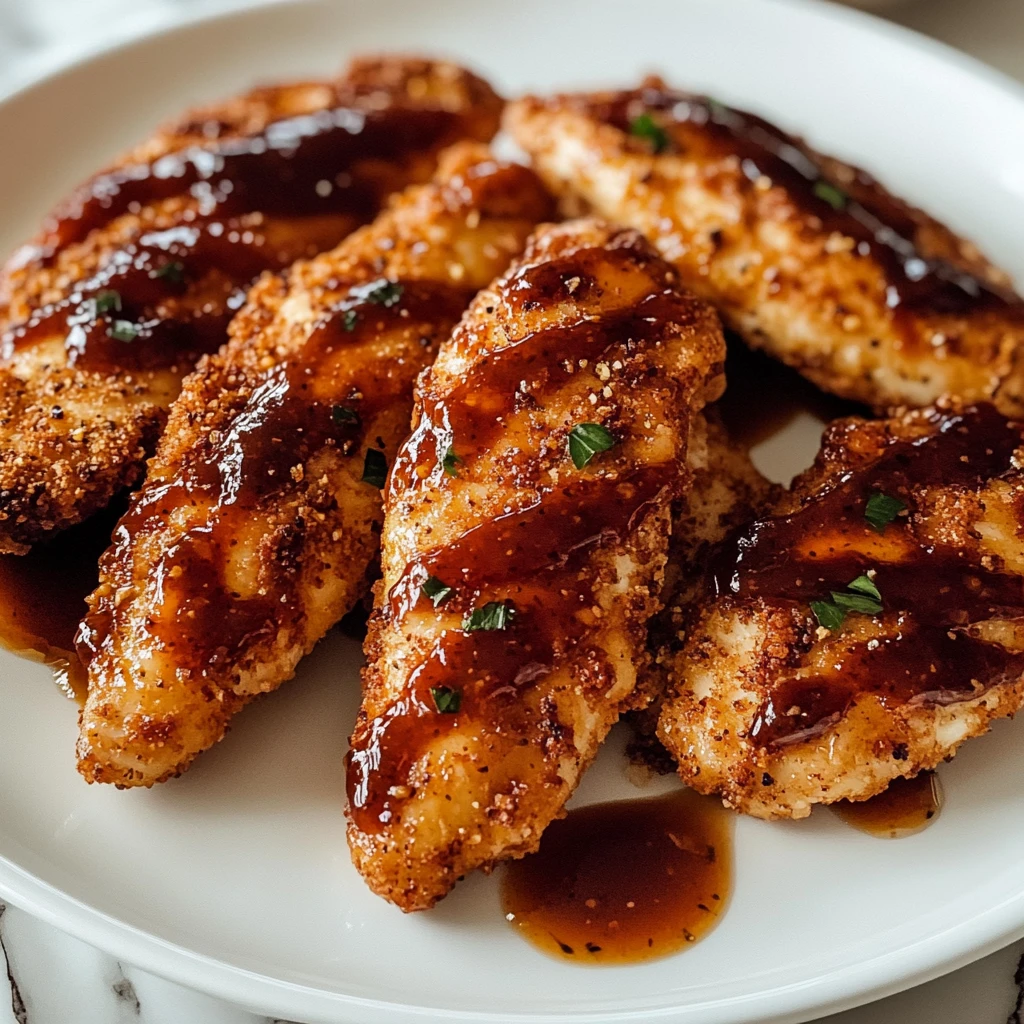 Make Irresistible Air Fryer Honey BBQ Chicken Tenders Today! 4 Air Fryer Honey BBQ Chicken Tenders 10 Minutes Ultimate Delicious