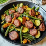 Air Fryer Sausage with Vegetables 30 Minutes Easy Delicious