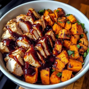 BBQ Chicken Sweet Potato Bowl 30 Minutes Easy Delicious