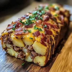 Bacon and Sausage-Stuffed Potato Loaf 30 Minutes Easy Delicious