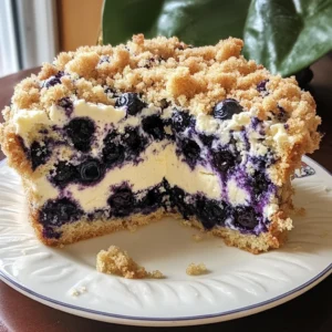 Blueberry Cream Cheese Crumb Cake 5 Steps Perfectly Delicious