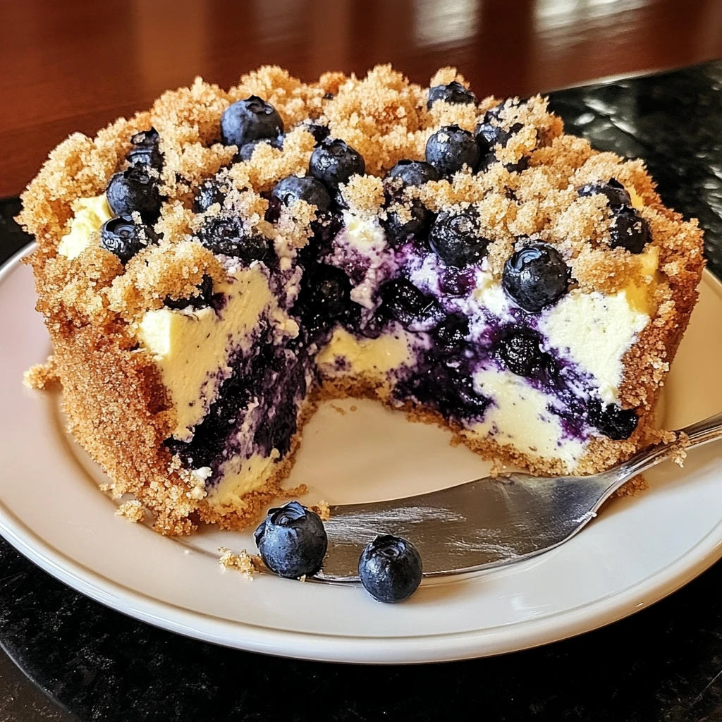 Blueberry Cream Cheese Crumb Cake 5 Steps Perfectly Delicious