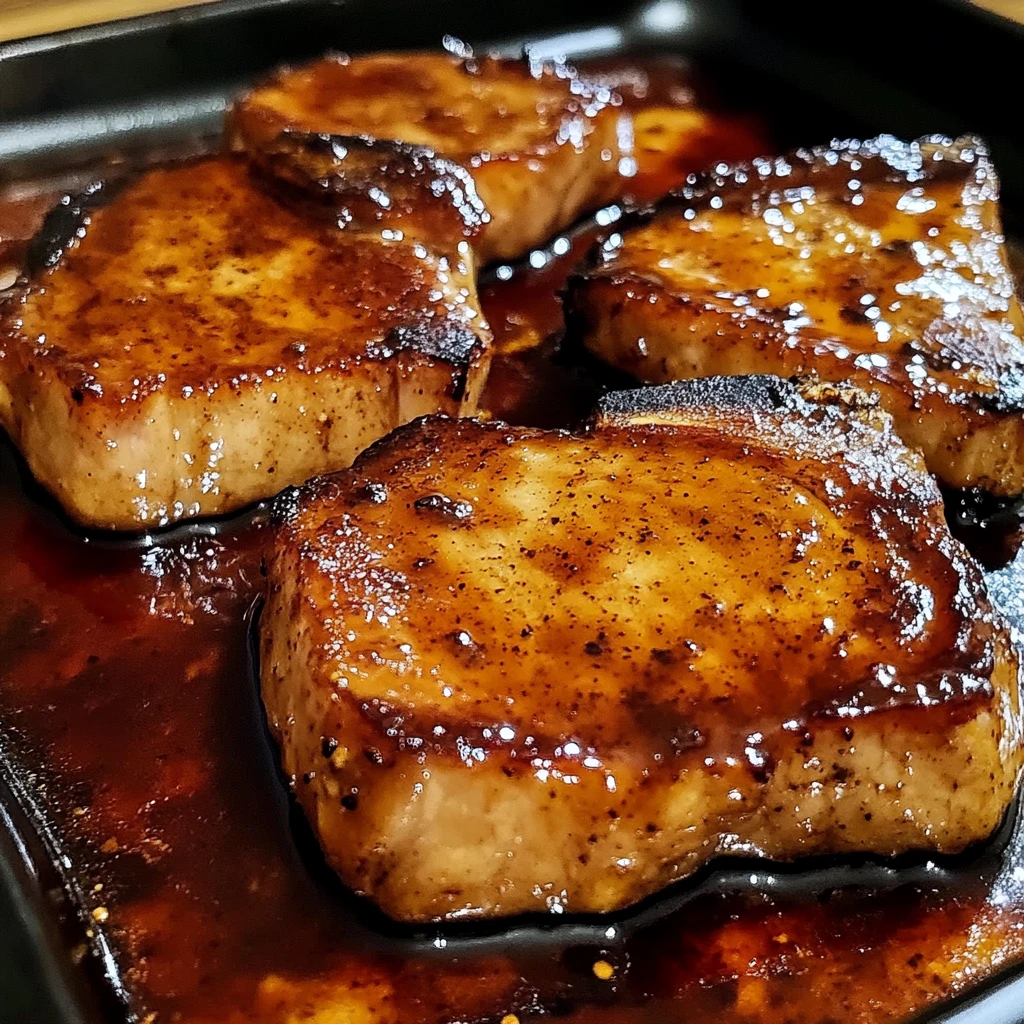 Savor the Flavor of Brown Sugar Baked Pork Chops Tonight! 4 Brown Sugar Baked Pork Chops 40 Minutes Easy Delicious