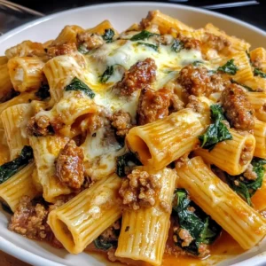 Cheesy Beef and Italian Sausage Rigatoni 30 Minutes Ultimate Delicious
