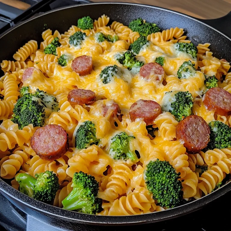 Cheesy Broccoli Sausage Pasta Skillet 30 Minutes Amazing