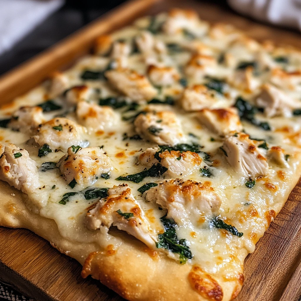 Chicken Alfredo Flatbread 4 Servings Easy Delicious 4 Chicken Alfredo Flatbread 4 Servings Easy Delicious