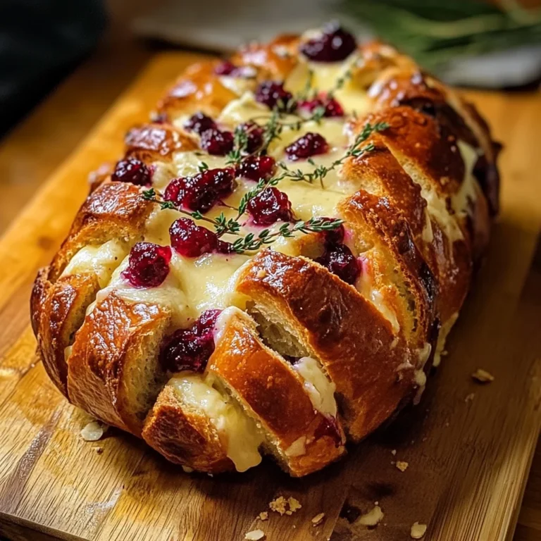 Cranberry Brie Sourdough Pull-Apart Bread 30 Minutes Perfect Delicious