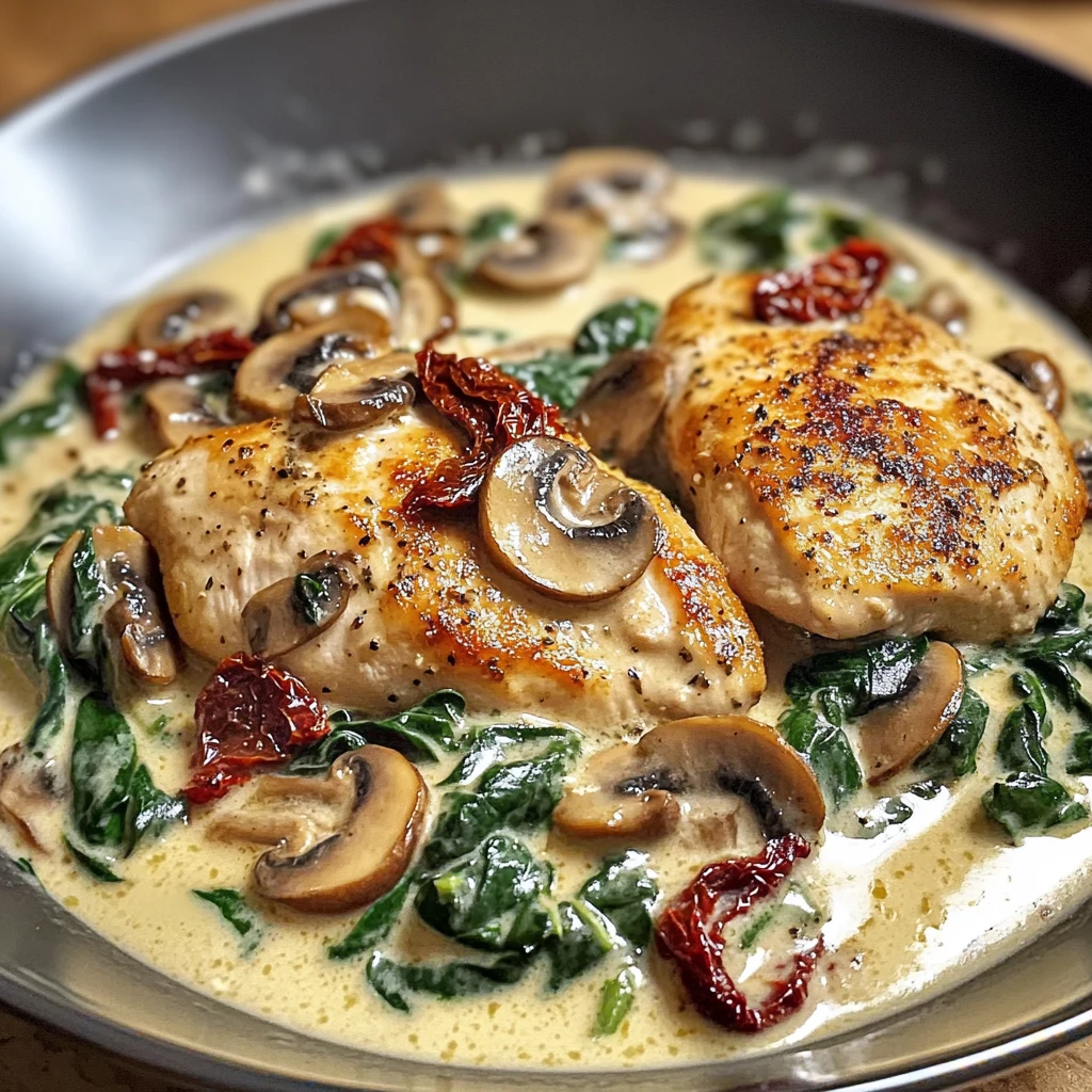 Creamy Tuscan Chicken 4 Ingredients Easy Delicious