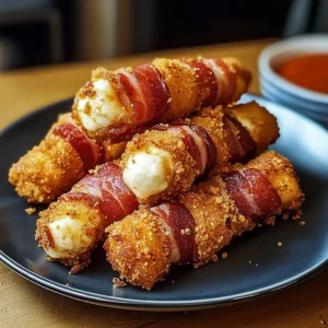 Crispy Bacon-Wrapped Mozzarella Sticks 30 Minutes Ultimate Delicious