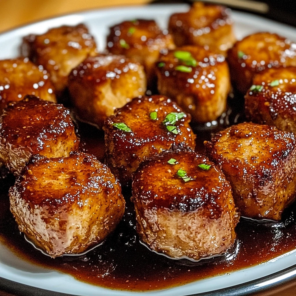 Crispy Brown Sugar-Glazed Pork Tenderloin Bombs 4 Servings Easy Delicious
