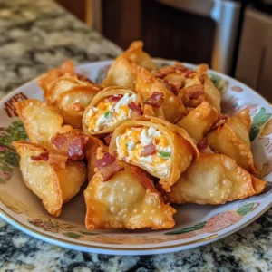 Crispy Chicken Bacon Cheese Stuffed Wonton Bombs 30 Minutes Ultimate Delicious