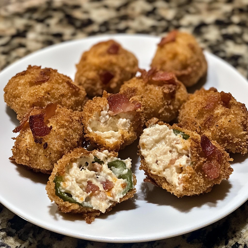 Make Crispy Chicken Bacon Jalapeño Popper Bombs for a Tasty Treat! 4 Crispy Chicken Bacon Jalapeño Popper Bombs 30 Minutes Easy Delicious