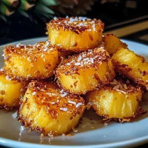 Fried Pineapple with Coconut Crust 4 Ingredients Ultimate Delicious
