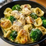 Discover the Best Garlic Parmesan Tortellini with Chicken and Broccoli Recipe 5 Garlic Parmesan Tortellini with Chicken and Broccoli - 5 Steps to Delicious