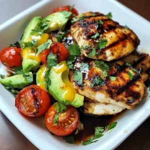 Grilled California Avocado Chicken 4 Servings Easy Delicious